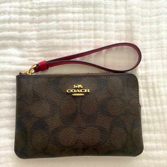 Coach wrist online wallet